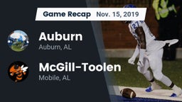 Recap: Auburn  vs. McGill-Toolen  2019