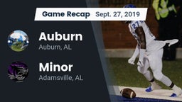 Recap: Auburn  vs. Minor  2019