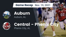 Recap: Auburn  vs. Central  - Phenix City 2021