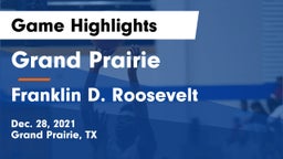 Grand Prairie  vs Franklin D. Roosevelt  Game Highlights - Dec. 28, 2021