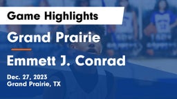 Grand Prairie  vs Emmett J. Conrad  Game Highlights - Dec. 27, 2023