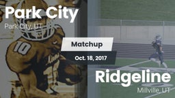 Matchup: Park City High vs. Ridgeline  2017