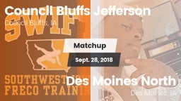 Matchup: Jefferson High vs. Des Moines North  2018