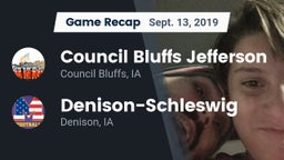 Recap: Council Bluffs Jefferson  vs. Denison-Schleswig  2019