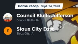 Recap: Council Bluffs Jefferson  vs. Sioux City East  2020