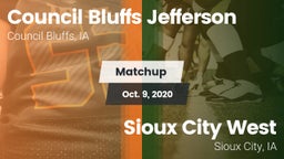 Matchup: Jefferson High vs. Sioux City West   2020