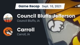 Recap: Council Bluffs Jefferson  vs. Carroll  2021