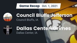 Recap: Council Bluffs Jefferson  vs. Dallas Center-Grimes  2021