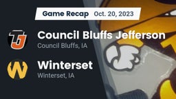 Recap: Council Bluffs Jefferson  vs. Winterset  2023