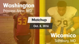 Matchup: Washington High vs. Wicomico  2016