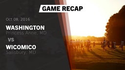 Recap: Washington  vs. Wicomico  2016