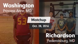 Matchup: Washington High vs. Richardson  2016