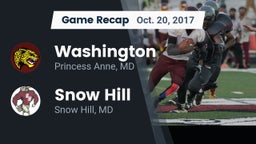 Recap: Washington  vs. Snow Hill  2017