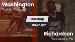 Matchup: Washington High vs. Richardson  2017