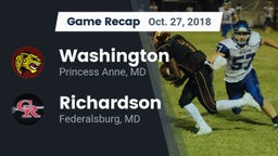 Recap: Washington  vs. Richardson  2018
