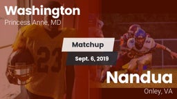 Matchup: Washington High vs. Nandua  2019