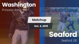 Matchup: Washington High vs. Seaford  2019