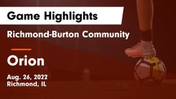Richmond-Burton Community  vs Orion Game Highlights - Aug. 26, 2022