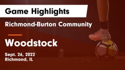 Richmond-Burton Community  vs Woodstock  Game Highlights - Sept. 26, 2022