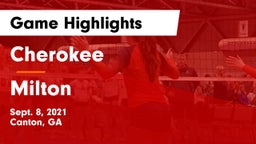 Cherokee  vs Milton  Game Highlights - Sept. 8, 2021