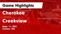 Cherokee  vs Creekview  Game Highlights - Sept. 11, 2021