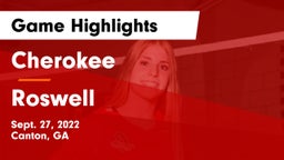 Cherokee  vs Roswell  Game Highlights - Sept. 27, 2022