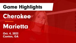Cherokee  vs Marietta  Game Highlights - Oct. 4, 2022