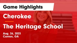 Cherokee  vs The Heritage School Game Highlights - Aug. 26, 2023