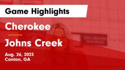 Cherokee  vs Johns Creek  Game Highlights - Aug. 26, 2023