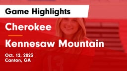 Cherokee  vs Kennesaw Mountain  Game Highlights - Oct. 12, 2023