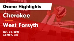 Cherokee  vs West Forsyth  Game Highlights - Oct. 21, 2023