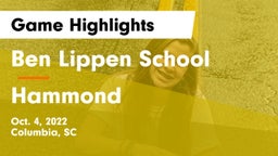 Ben Lippen School vs Hammond  Game Highlights - Oct. 4, 2022