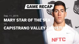 Recap: Mary Star of the Sea  vs. Capistrano Valley Christian  2015