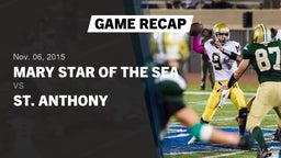 Recap: Mary Star of the Sea  vs. St. Anthony  2015