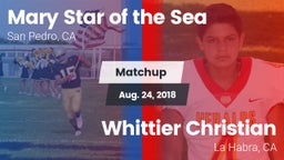 Matchup: Mary Star of the vs. Whittier Christian  2018