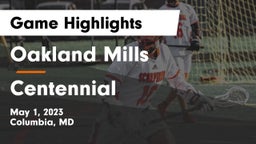 Oakland Mills  vs Centennial  Game Highlights - May 1, 2023