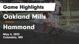 Oakland Mills  vs Hammond Game Highlights - May 4, 2023