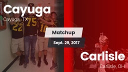 Matchup: Cayuga  vs. Carlisle  2017