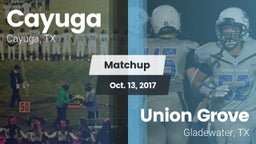 Matchup: Cayuga  vs. Union Grove  2017
