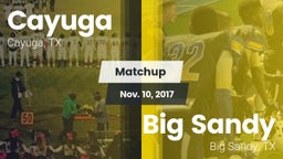 Matchup: Cayuga  vs. Big Sandy  2017