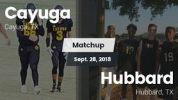 Matchup: Cayuga  vs. Hubbard  2018