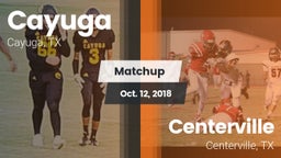 Matchup: Cayuga  vs. Centerville  2018