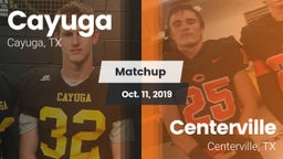 Matchup: Cayuga  vs. Centerville  2019