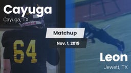 Matchup: Cayuga  vs. Leon  2019