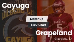 Matchup: Cayuga  vs. Grapeland  2020