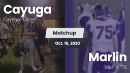 Matchup: Cayuga  vs. Marlin  2020