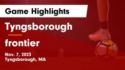 Tyngsborough  vs frontier Game Highlights - Nov. 7, 2023