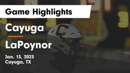 Cayuga  vs LaPoynor  Game Highlights - Jan. 13, 2023