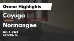 Cayuga  vs Normangee  Game Highlights - Jan. 5, 2024