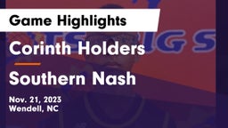 Corinth Holders  vs Southern Nash  Game Highlights - Nov. 21, 2023